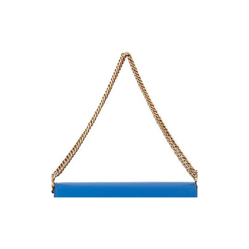 GIVENCHY GV3 Series Goatskin Portable Crossbody Bag Shoulder Bag Women's Blue-2