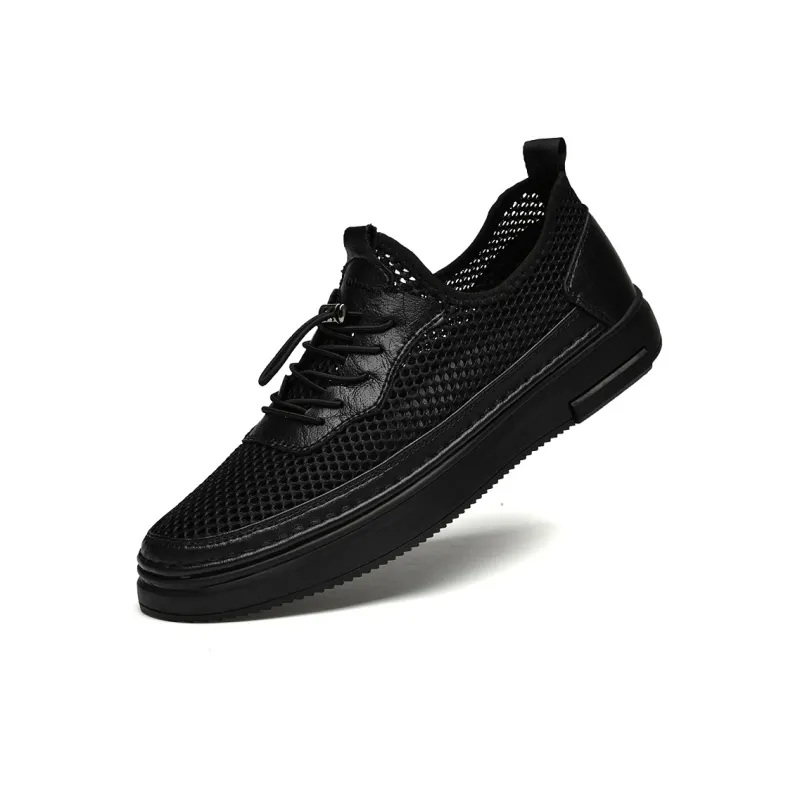 Wen Nai Low Top Skateboard Shoes Men's Black-4