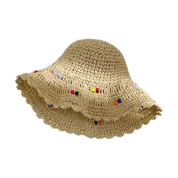 MITHAOL KUSC Straw Woven Sun Protection Hats Women's