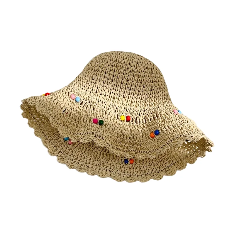 MITHAOL KUSC Straw Woven Sun Protection Hats Women's-0