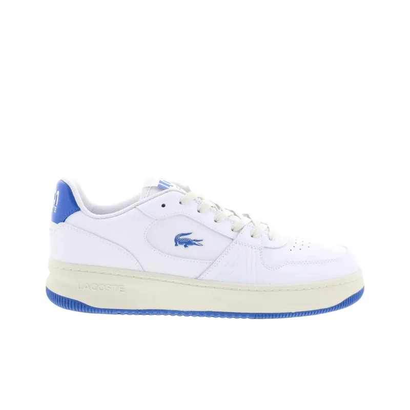 LACOSTE L001 Slip Resistant Shock Absorbers Low Top Skateboard Shoes Men's White Blue-1