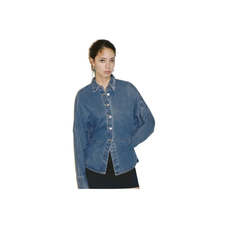 URBAN REVIVO Shirts Women's Blue-1