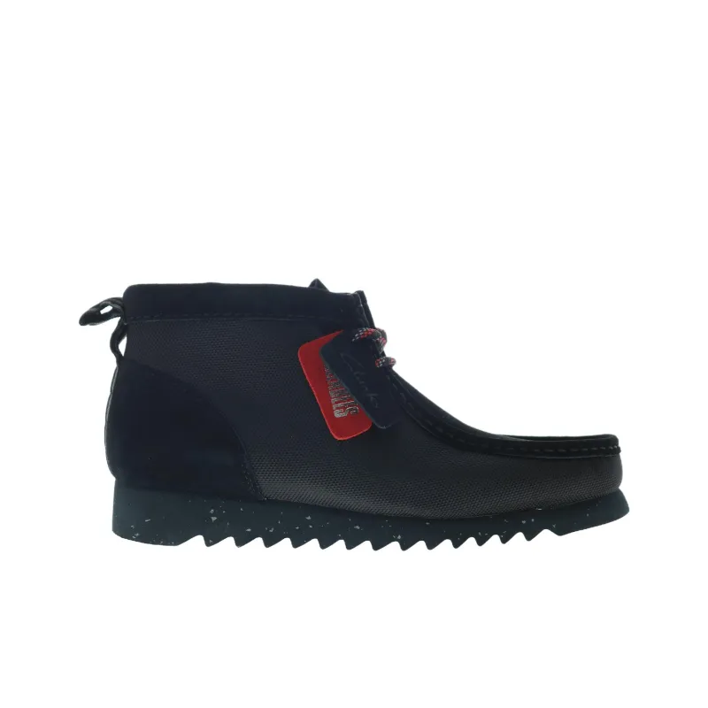 Clarks Wallabee Ankle Boots Men's Black-1