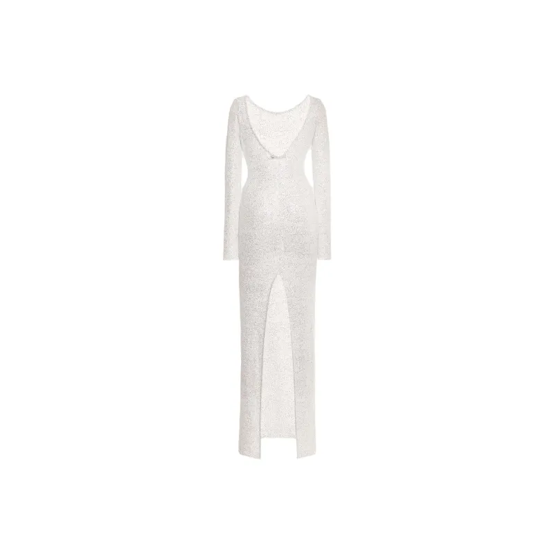 Alessandra Rich Sequinned Maxi Dress-1