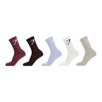 GYMSHARK Mid Calf Socks Unisex 5 Pack
