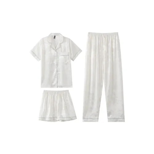 XIAFENYAN Pajama Set Women's Cream Apricot