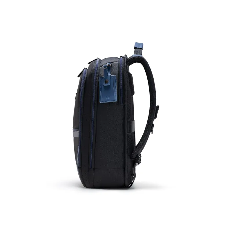 HLA Polyester Backpack Unisex Black/Blue-9