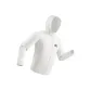 [UPF200+Sunscreen Clothing]Plain White (T Abbreviated Letter Chest Mark)