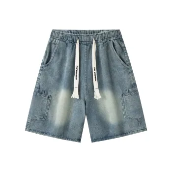 Journey To The West Denim Shorts Unisex