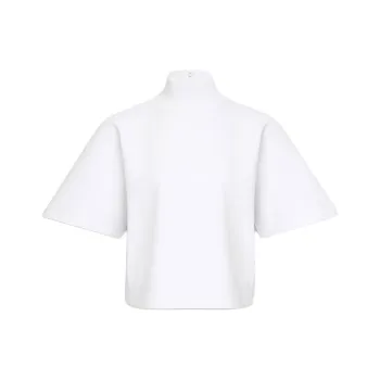 Alaia SS25 Drop Shoulder Sleeve T Shirt Women's White