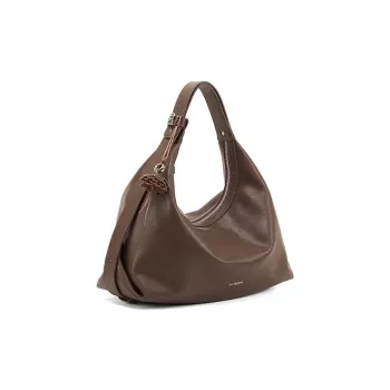 LA FESTIN Cow Leather Handbag Tubas Women's Hazelnut Brown