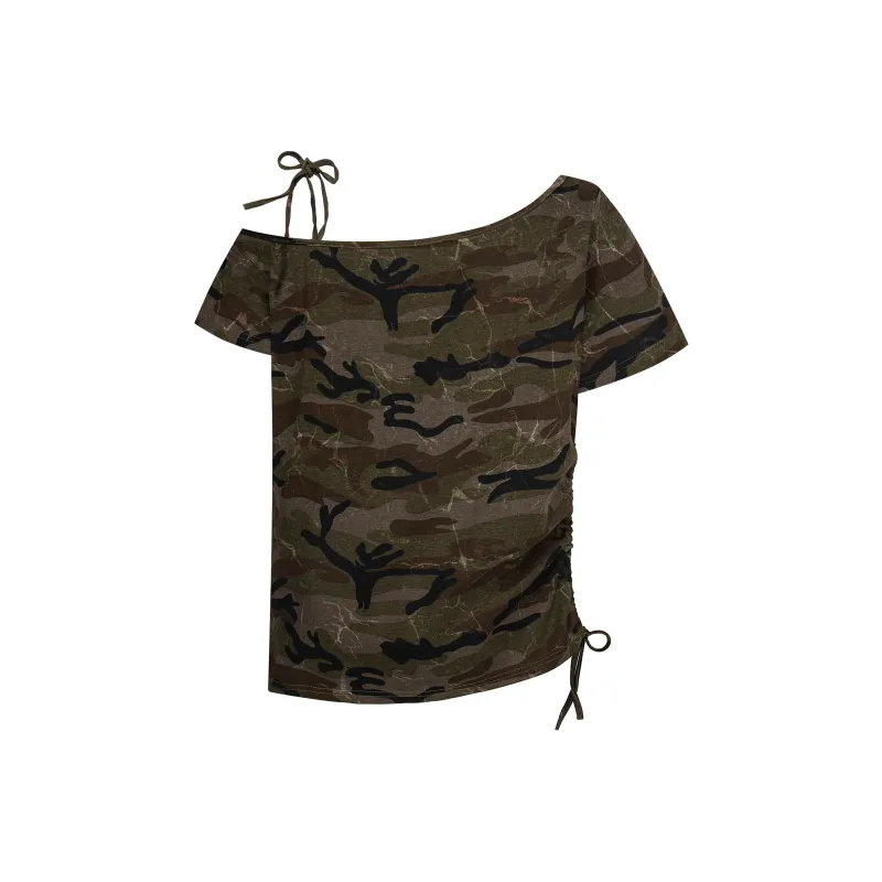 ZWMH T Shirts Women's Camouflage-1