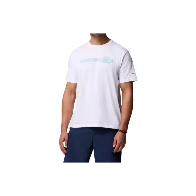 Columbia PFG Dylan Graphic T Shirt Men's White-0