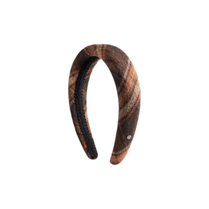 EVITA PERONI Woolen ABS Headbands Women's Orange Brown-0