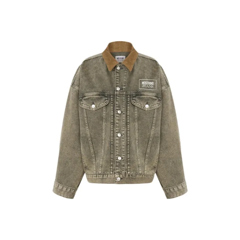 MOSCHINO Logo print Denim Jacket-2