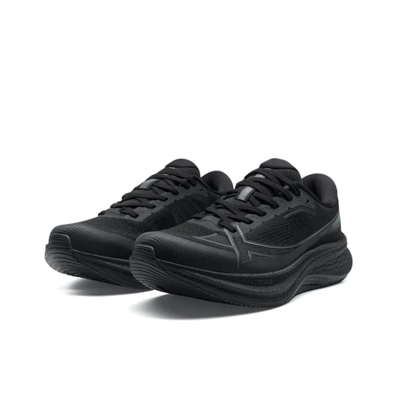 XTEP Cushioning, Abrasion Resistant, And Resilient Properties Low Top Training Sprint Running Shoes Men's Black-2