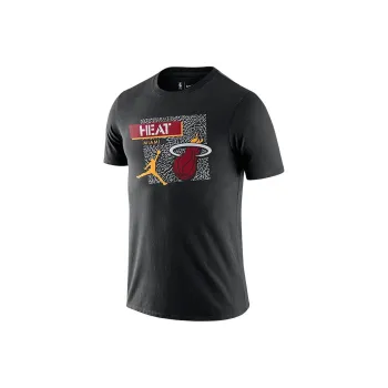 JORDAN Miami Heat NBA T Shirts Men Black