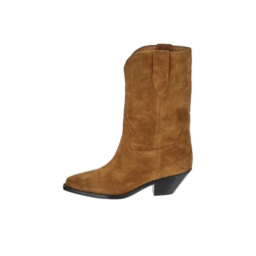 ISABEL MARANT Texan Ankle Boots 5cm Women's Dark Brown