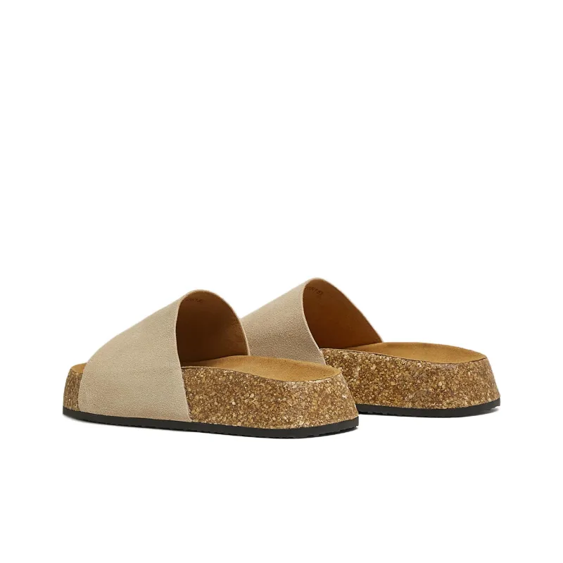TATA Leather Patchwork Slide Slippers Women's-11