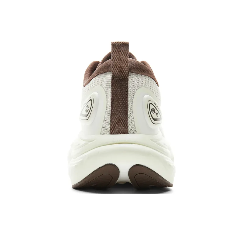 PEAK Cushioning, Slip Resistant, Rebound Low Top Running Shoes Men's Canvas White Brown-4