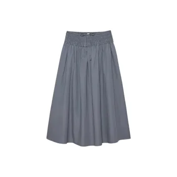 ARITZIA SS25 Wilfred Vetiver Poplin Skirt Casual Long Skirt Women's