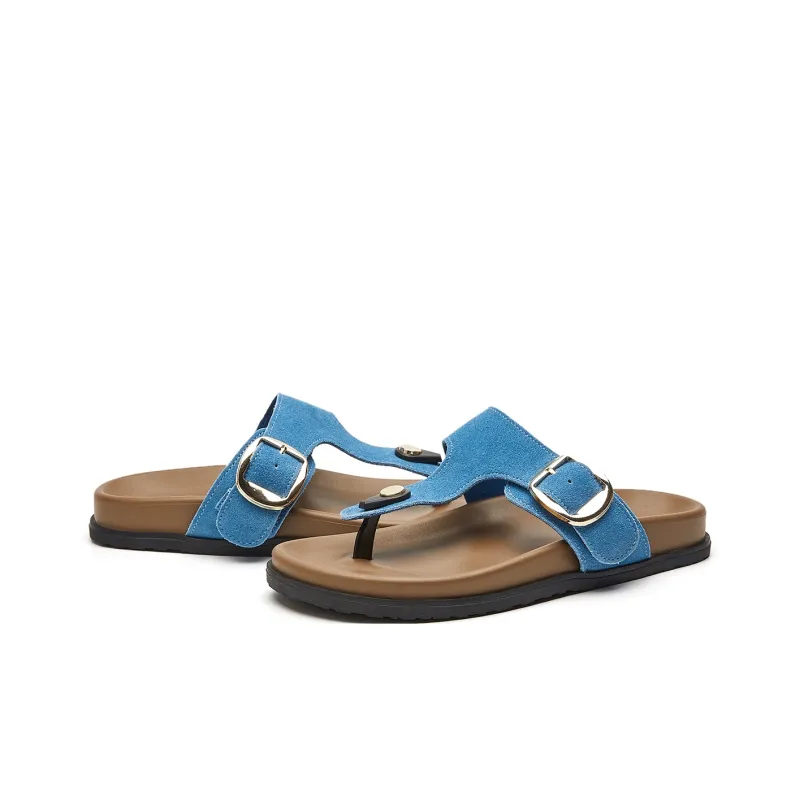 JOSINY Quiet Odor Resistant Slip Resistant Quick Dry Flip Flops Women's-3