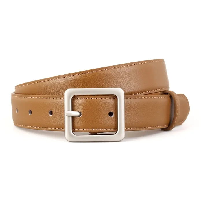 YUZHAOLIN Cow Split Leather Belts Women's Width 3CM-2