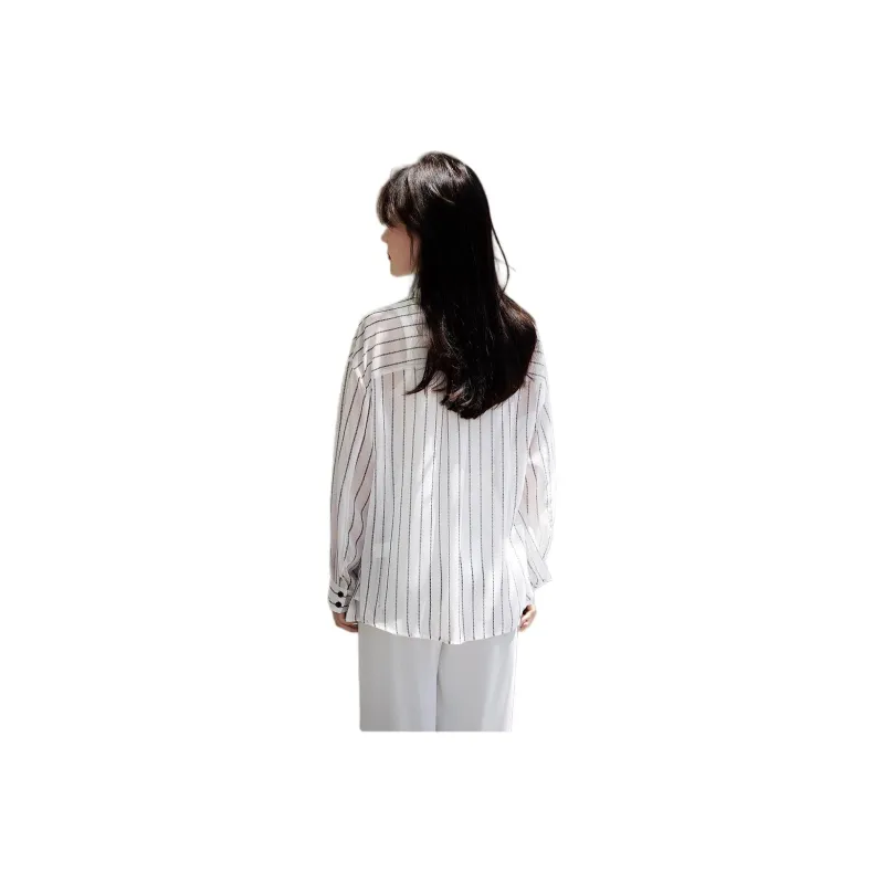 Mu Xiao Xin Shirts Women's Stripes-1