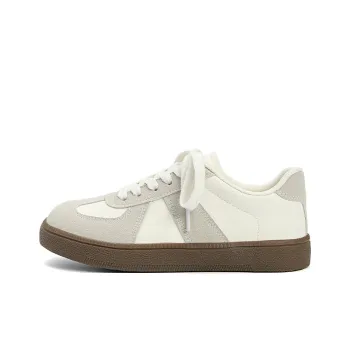 EXULL Q Cushioning, Lightweight, Breathable Low Top Skateboard Shoes Women's Beige