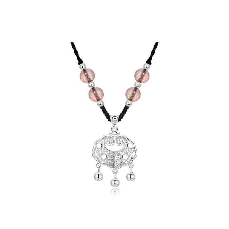 KING TAI SANG S 999 Fine Silver Necklaces Women's-4