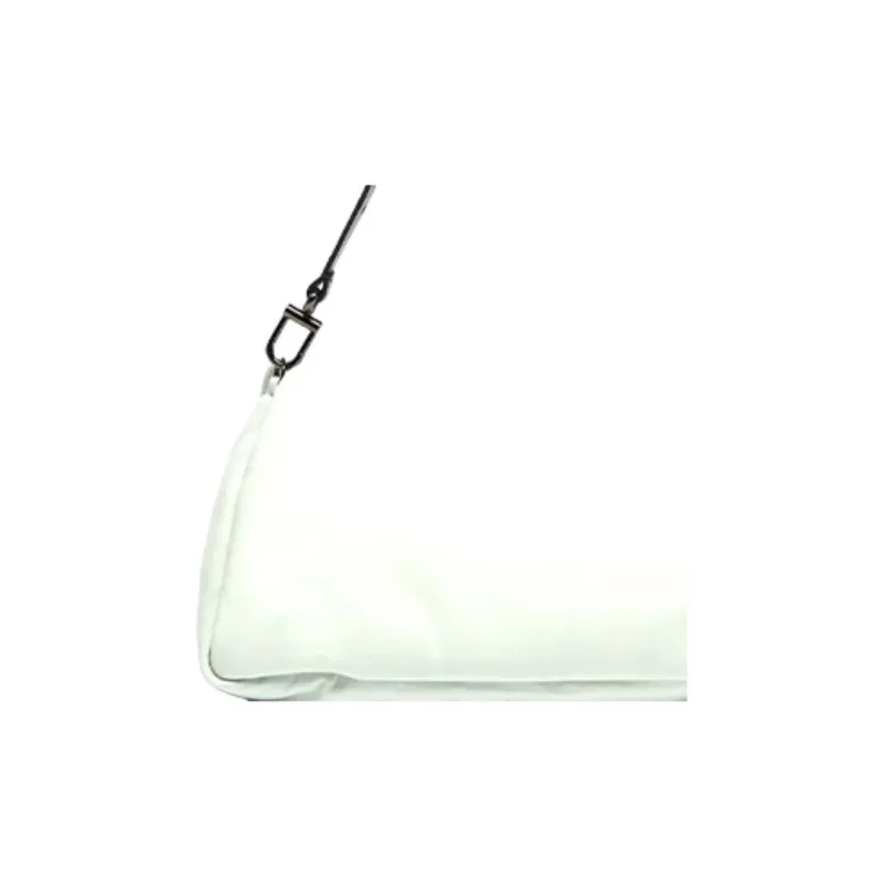 OFF WHITE Nailed Slouchy 30 Clutch White/Black-4