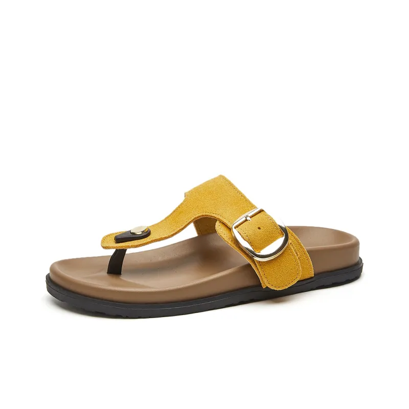 JOSINY Quiet Odor Resistant Slip Resistant Quick Dry Flip Flops Women's-5
