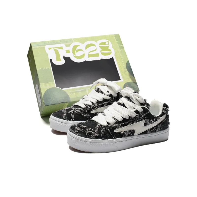 T628 Slip Resistant, Abrasion Resistant, Lightweight, Breathable Low Top Skateboard Shoes Unisex-90