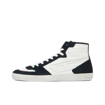 DIESEL S Leroji D 1 High Top Skateboard Shoes Men's Black White