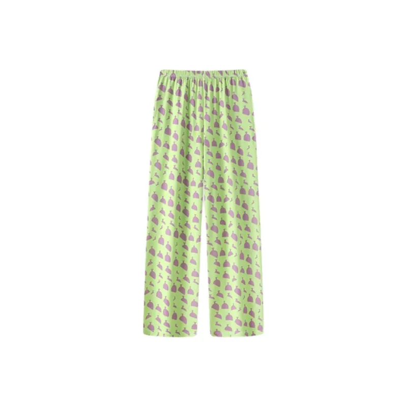 Gongdie Casual Pants Women's Irregular Pattern Pajama Pants-0