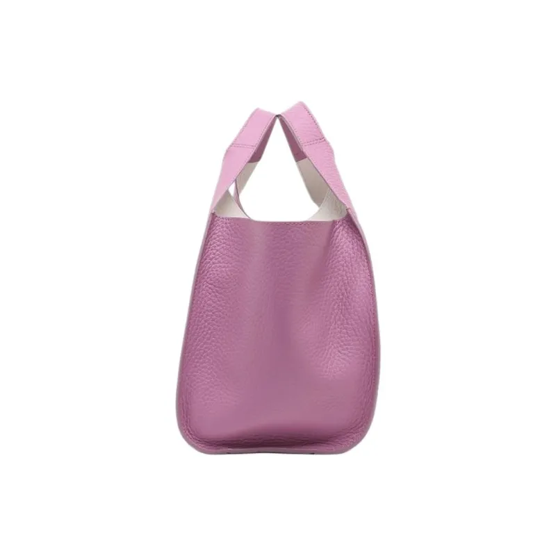 GIANNI CHIARINI Leather Shoulder Bag, Crossbody Bag, Handbag Women's Purple-2