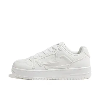 HUANQIU Lightweight Breathable Height Increasing Low Top Skateboard Shoes Women's Beige