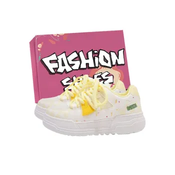 LURAD Coverage Breathable Low Top Casual Shoes Women's Yellow