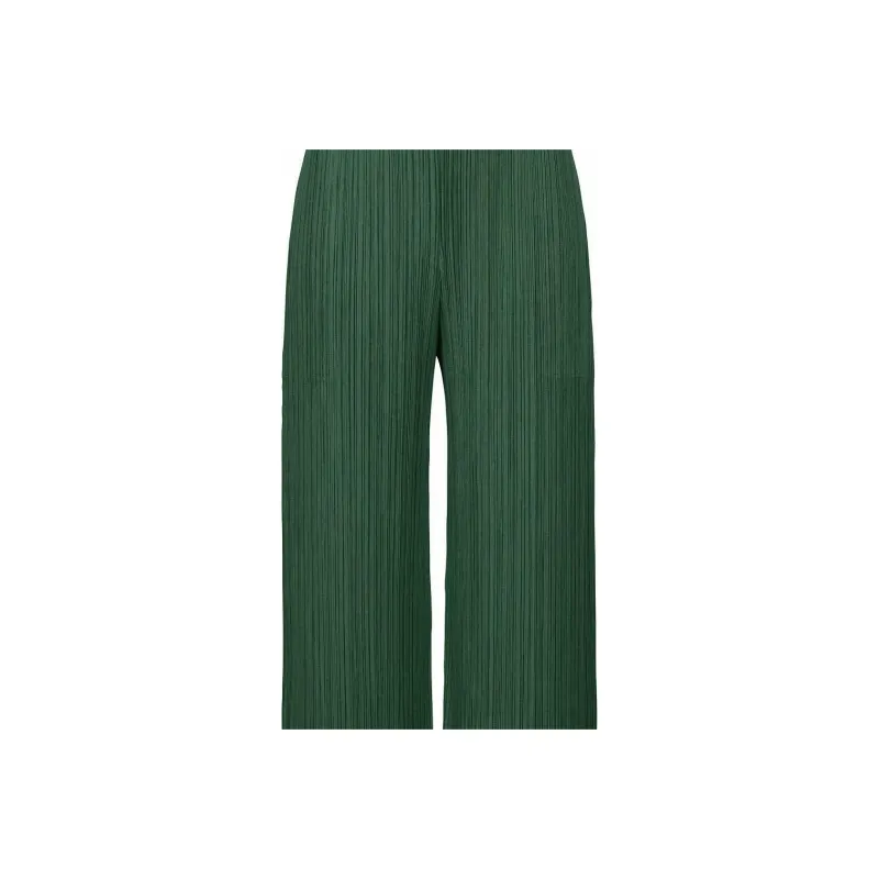 PLEATS PLEASE ISSEY MIYAKE FW22 Casual Pants Women's Green-2