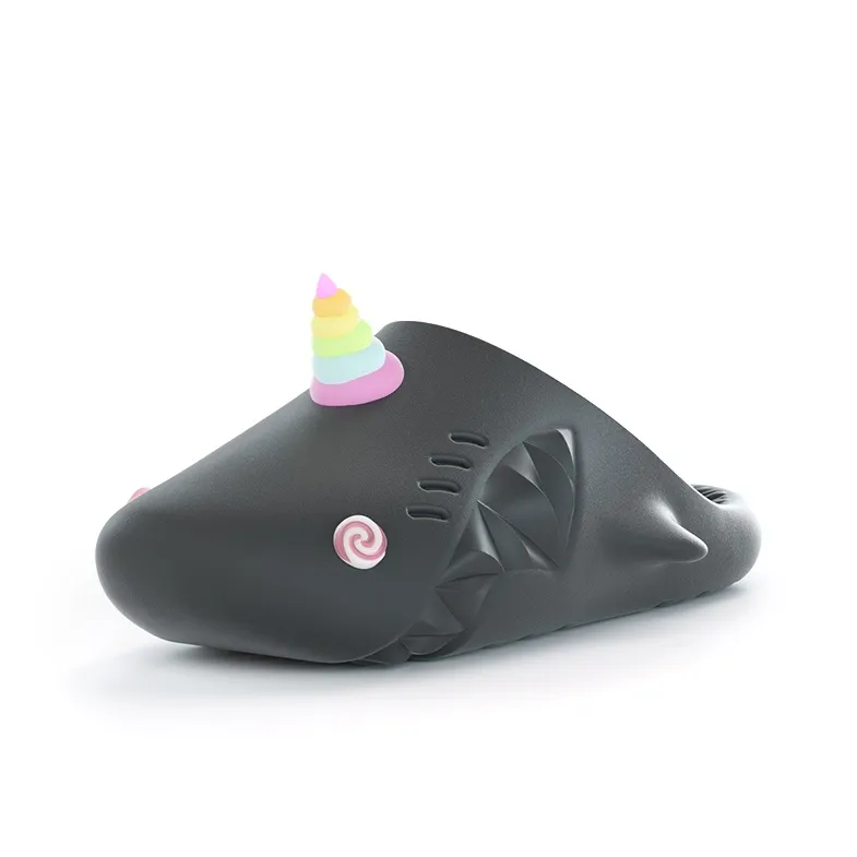HelloSlippers Sharkicks Mule Unicorn, Closed Toe Slippers Unisex-0