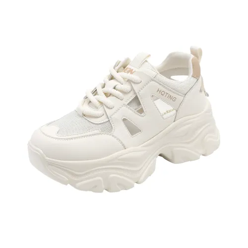 RED DRAGONFLY Breathable Coverage, Impact Resistant, Height Increasing Low Top Casual Shoes Women's Ecru