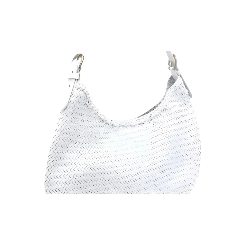 Dragon Diffusion Leather Shoulder Bag Women's White-4