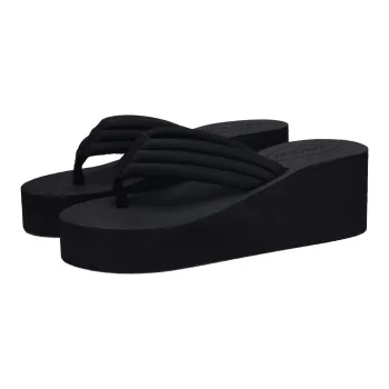 XMISTUO Minimalist Style Vintage Height Increasing Flip Flops For Women's Summer Fashion Wedge Heel Platform Sandal