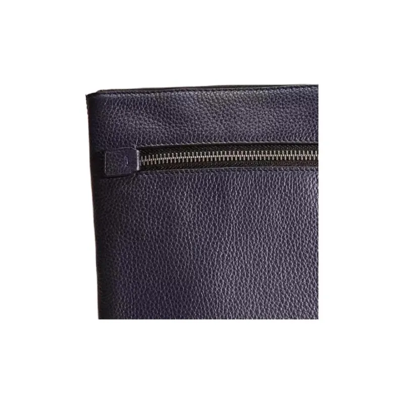 COACH Metropolitan Pebbled Leather Messenger Bag Crossbody Bag Shoulder Bag Unisex Gunmetal & Midnight Navy-1