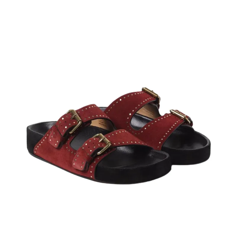 ISABEL MARANT Slip Resistant Slide Slippers Women's Red-2