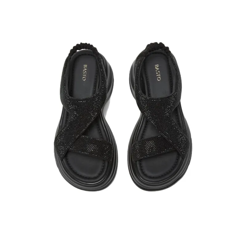 BASTO One Strap Sandals 6CM Women's-6