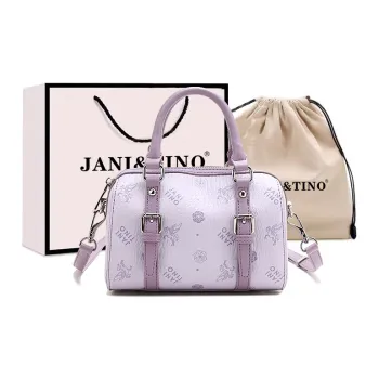 JANITINO PU Handbag Regular Women's Light Purple