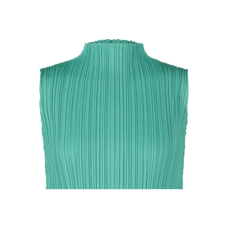 PLEATS PLEASE ISSEY MIYAKE Sleeveless Dress Women's Green-2