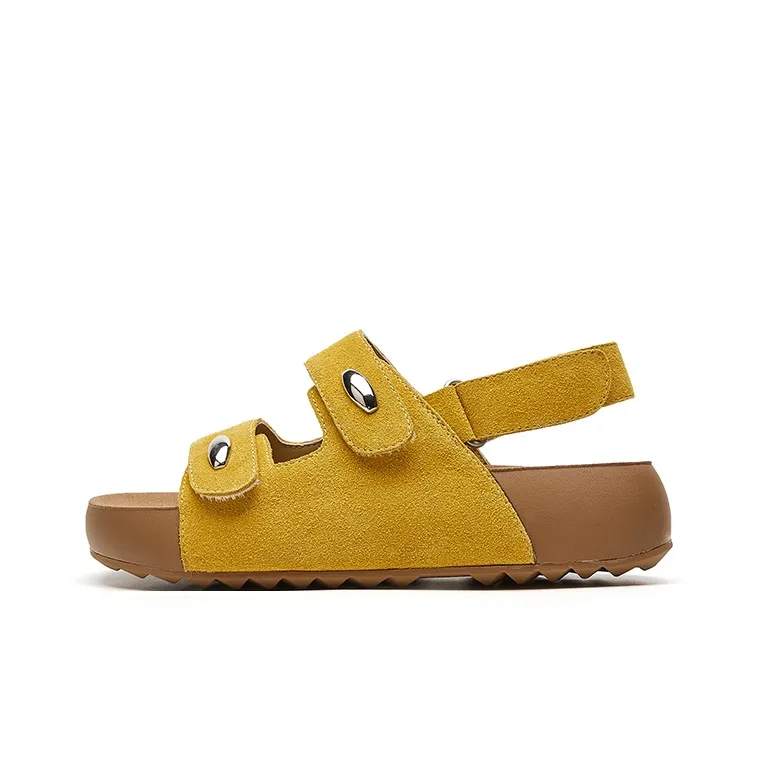 ST&SAT Beach Sandals Women's Ecru, Yellow-3