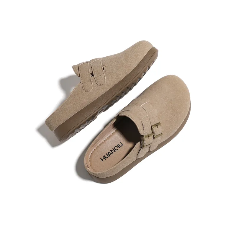 HUANQIU Abrasion Resistant Slip Resistant Closed Toe Slippers Women's Umber-3